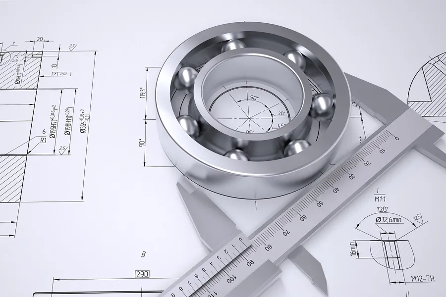 Detection of Faults in bearings based on load characteristics and fit